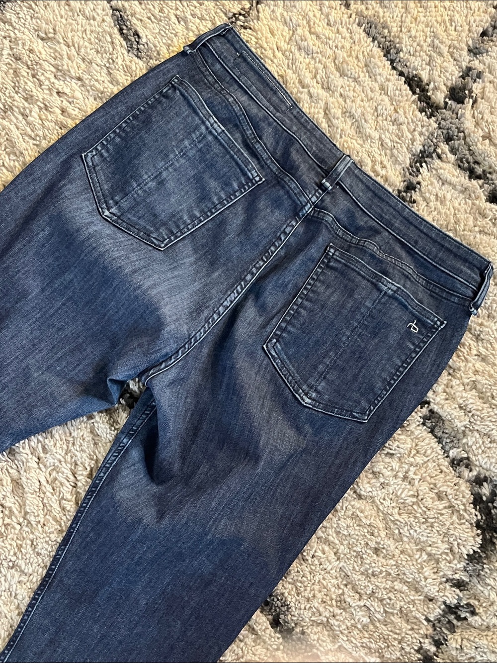 rag & bone Cate Mid Rise Ankle Skinny Jeans April Wash Size 34 - Picture 7 of 9